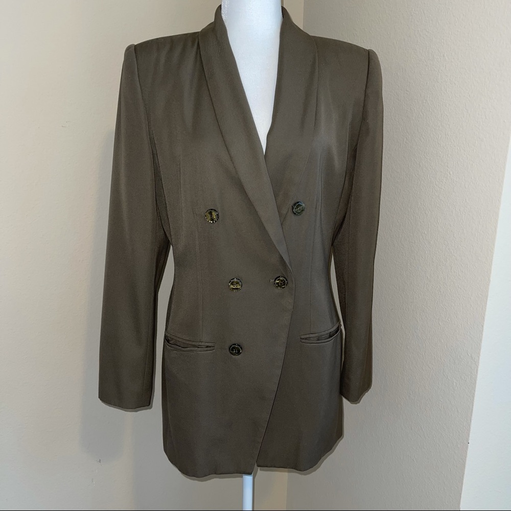 Vintage oversized army green blazer size 10T